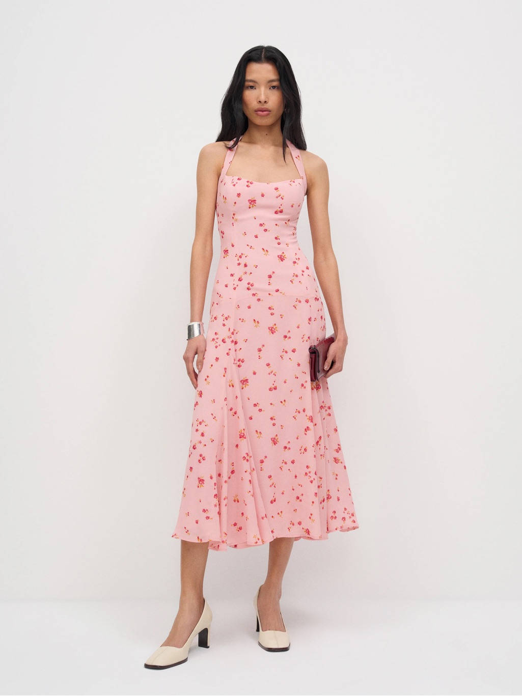 Reformation Yanitza Dress Pink - Size 8